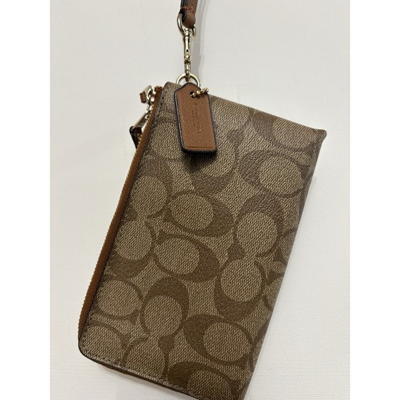 COACH Relay Tote Bag CH756 - Black Polished Pebble Leather Brown -Tanned Leather - Picture 16 of 16